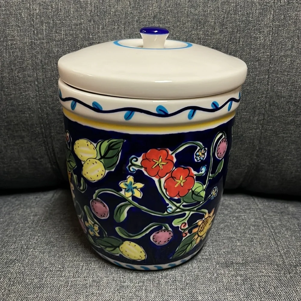 Starbucks Vintage Floral/Lemon Canister